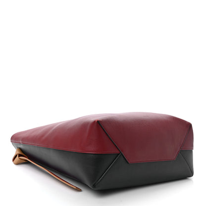 Celine Shiny Smooth Calfskin Small Twisted Cabas Dark Ruby Navy 5 of 11