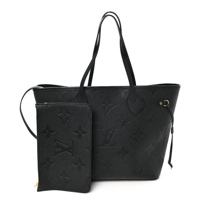 Louis Vuitton Empreinte Monogram Giant Neverfull MM Black 3 of 10