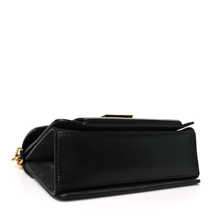 Givenchy Goatskin Suede Small GV3 Shoulder Bag Black Grey 4 of 9