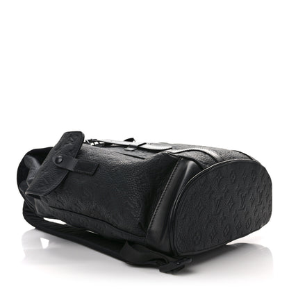 Louis Vuitton LOUIS VUITTON Taurillon Monogram Christopher MM Backpack Black 4 of 11