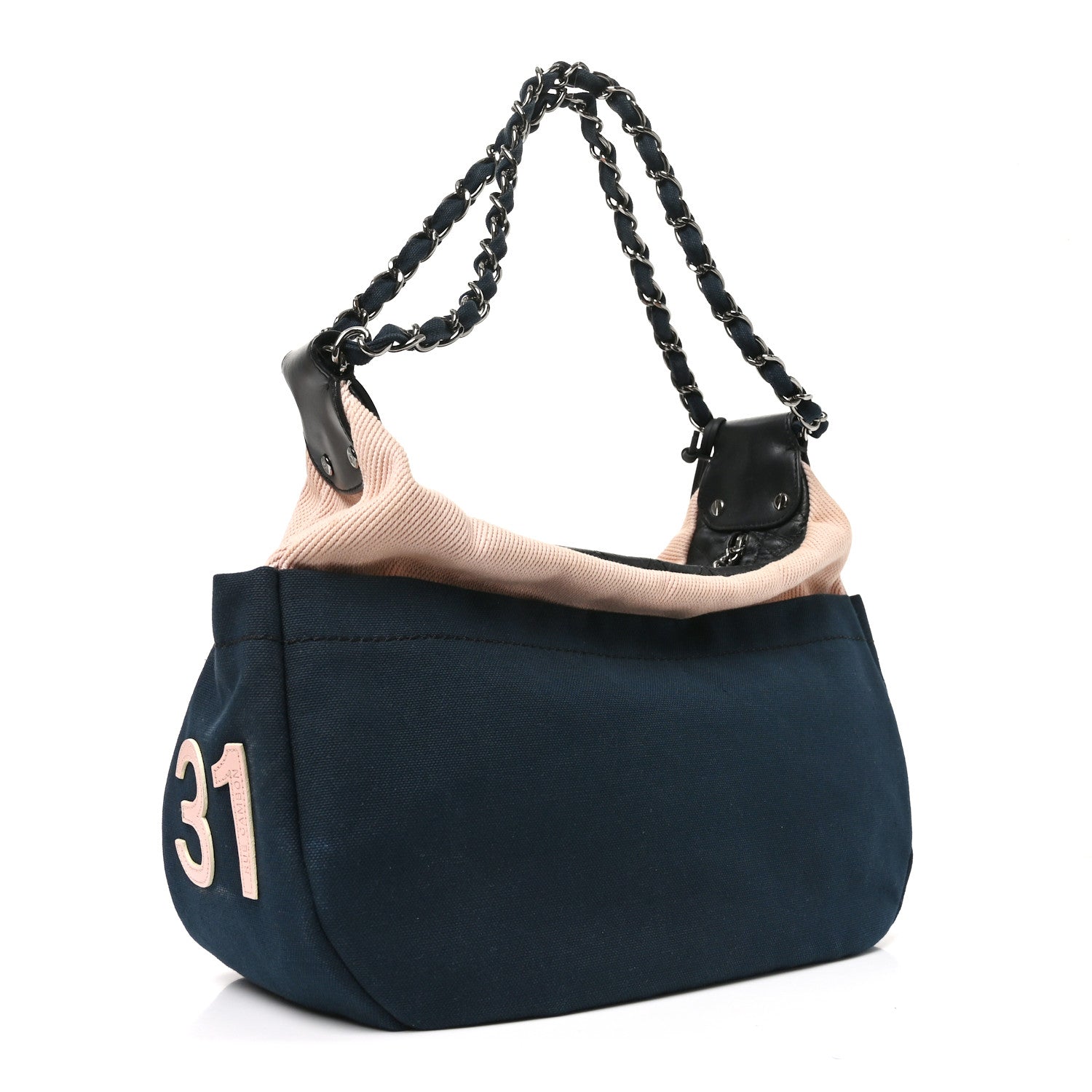 Chanel Canvas Cruise 31 Rue Cambon Shoulder Bag Navy 3 of 10