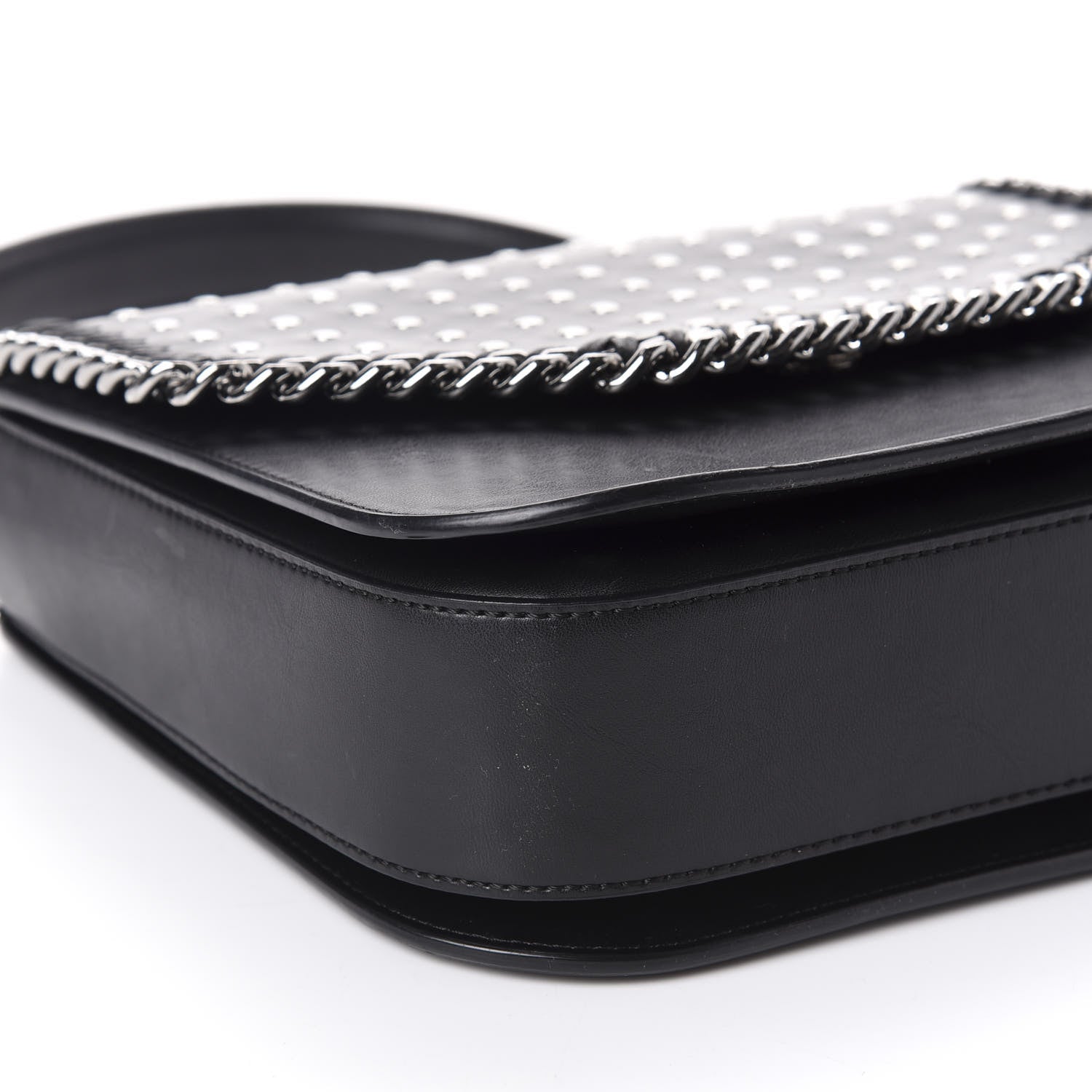Stella McCartney Eco Alter Nappa Studded Falabella Embellished Box Shoulder Bag Black 6 of 10