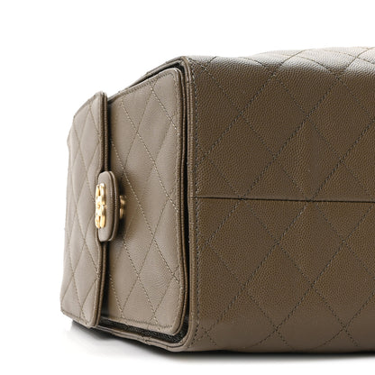 Chanel Caviar Quilted Medium Chanel 25 Handbag Dark Khaki 10 of 11