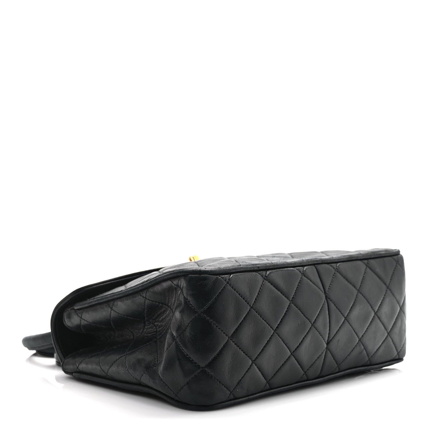 Chanel Lambskin Quilted CC Flap Shoulder Bag Black 3 of 11