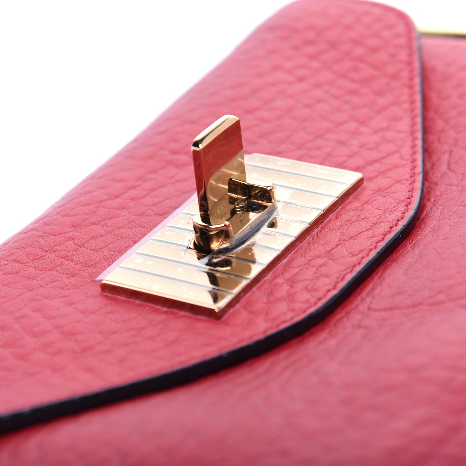 Chloe Grained Calfskin Small Sally Flap Bag Red 14 of 15