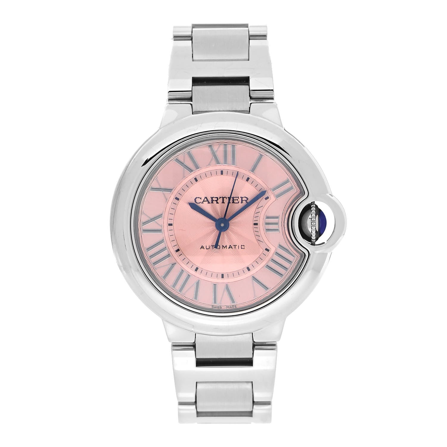 Cartier Stainless Steel 33mm Ballon Bleu De Cartier Automatic Watch Pink 1 of 5