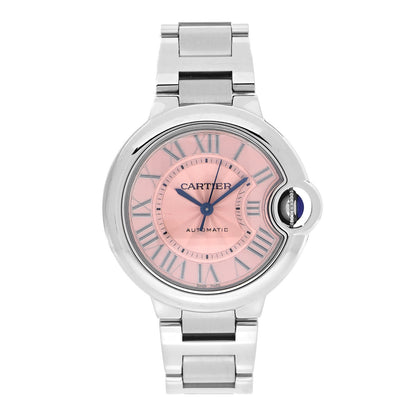Cartier Stainless Steel 33mm Ballon Bleu De Cartier Automatic Watch Pink 1 of 5