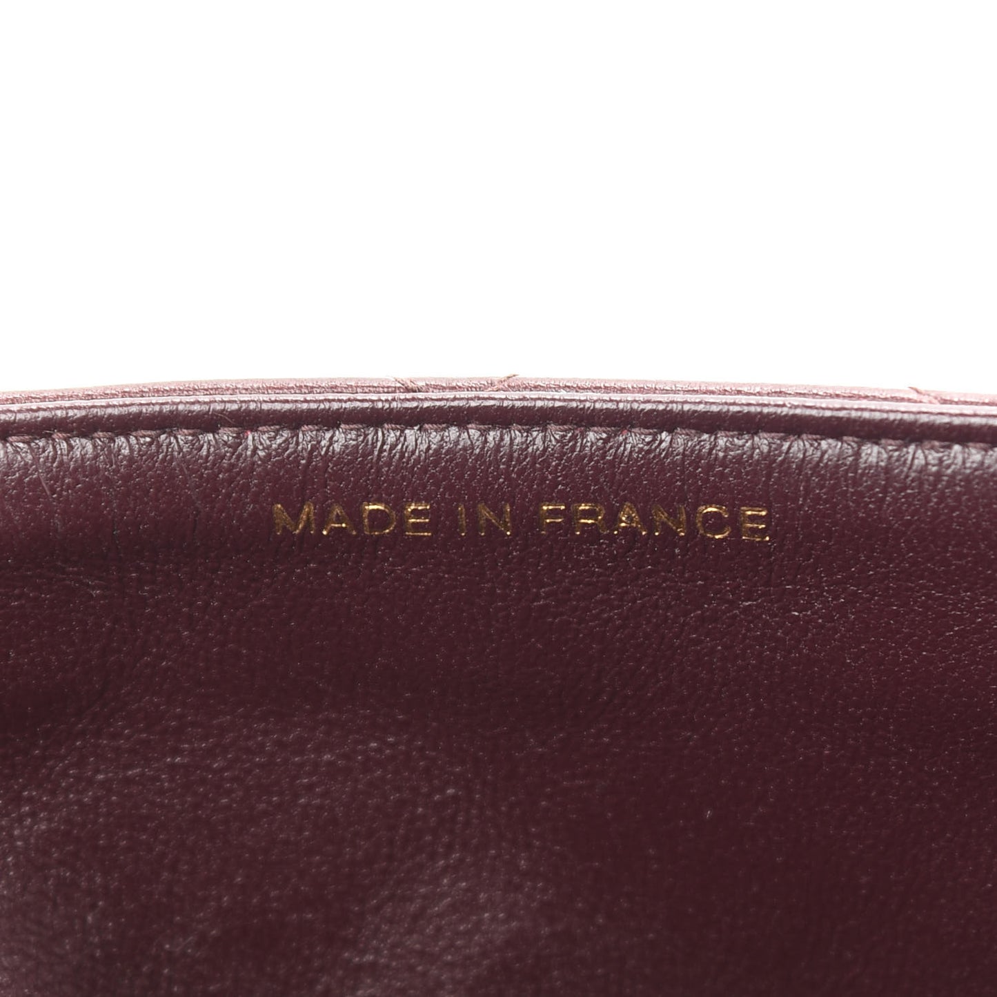 Lambskin Quilted Medium Single Flap Burgundy