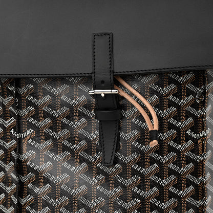 Goyard Goyardine Calfskin Alpin MM Backpack Black 7 of 11