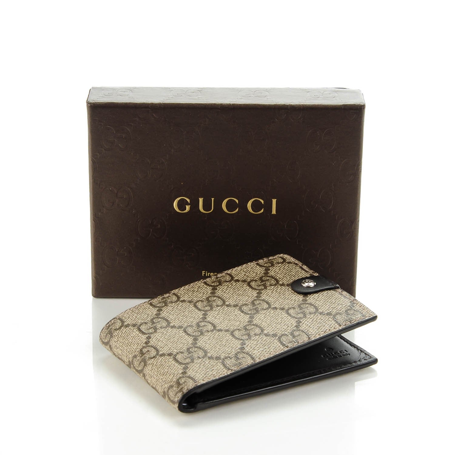 Gucci GG Supreme Monogram Jolly Bi-Fold Wallet Dark Brown 4 of 7