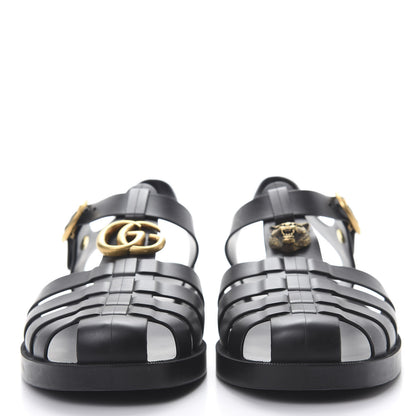 Gucci Rubber Mens Buckle Strap Sandals 8 Black 2 of 7