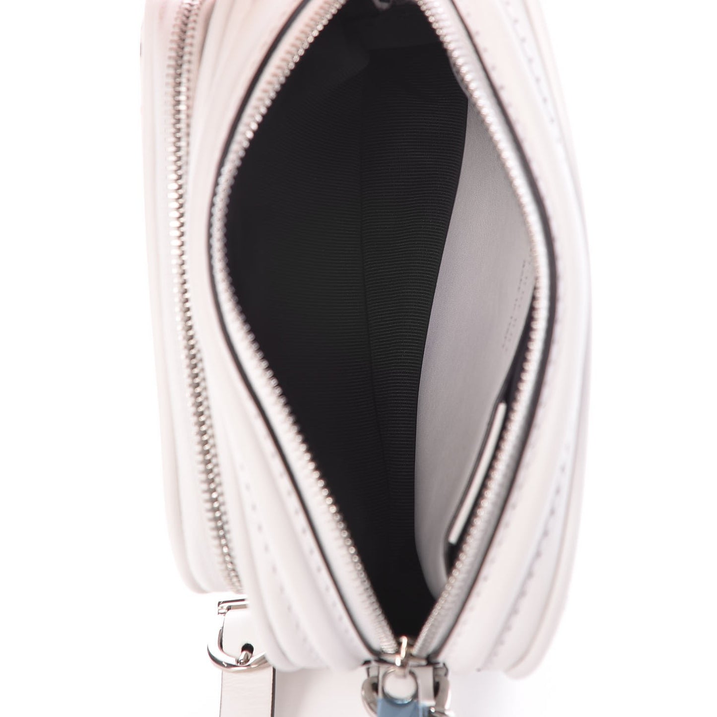 Smooth Calfskin 1983 Knight Check Link Camera Bag Chalk White
