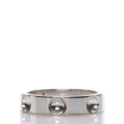 Louis Vuitton 18K White Gold Pink Safran Empreinte Ring 58 8.5 4 of 6