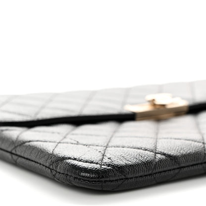 Chanel Caviar Quilted Medium Golden Class Pouch Black 10 of 13