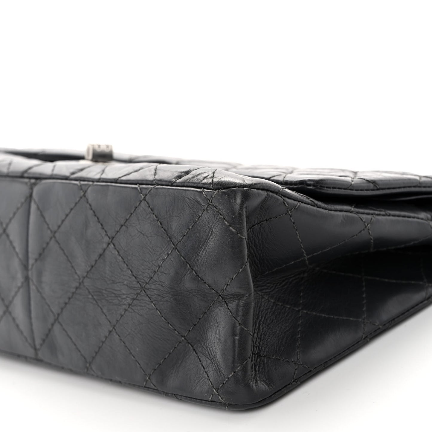 Aged Calfskin Quilted 2.55 Reissue 226 Flap Grey