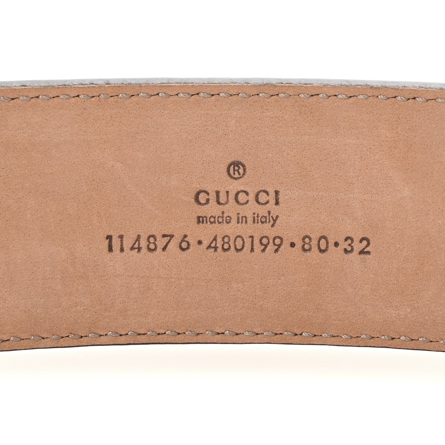 Gucci Monogram Interlocking G Belt 80 32 Dark Brown 5 of 5