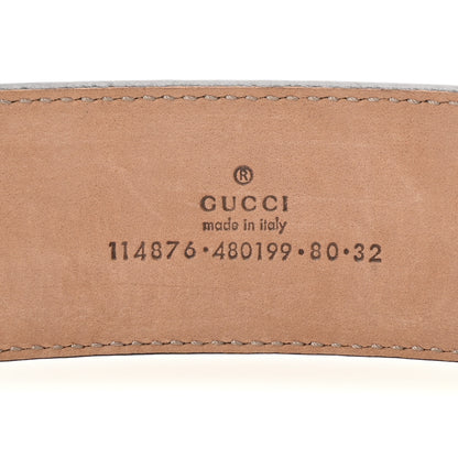 Gucci Monogram Interlocking G Belt 80 32 Dark Brown 5 of 5