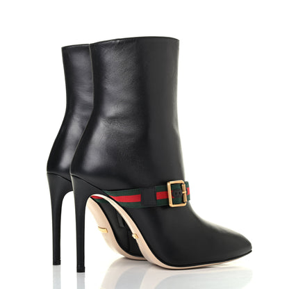 Gucci Nappa Sylvie Ankle Boots 35.5 Black 3 of 4