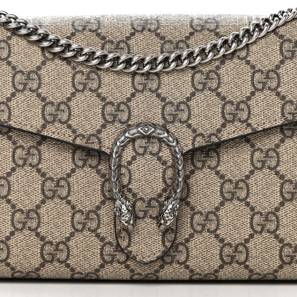 Gucci GG Supreme Monogram Mini Dionysus Chain Wallet Beige Vulcanic Red 8 of 12