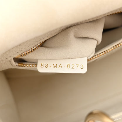 Christian Dior Lambskin Cannage Medium Lady Dior White 7 of 12