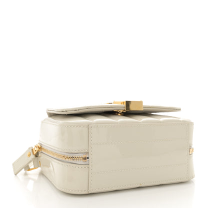 Saint Laurent Patent Matelasse Monogram Toy Vicky Camera Bag Off White 4 of 12