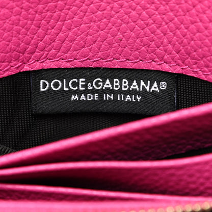Dolce & Gabbana Smooth Calfskin Dauphine Chain Wallet Rosa Shocking 6 of 7