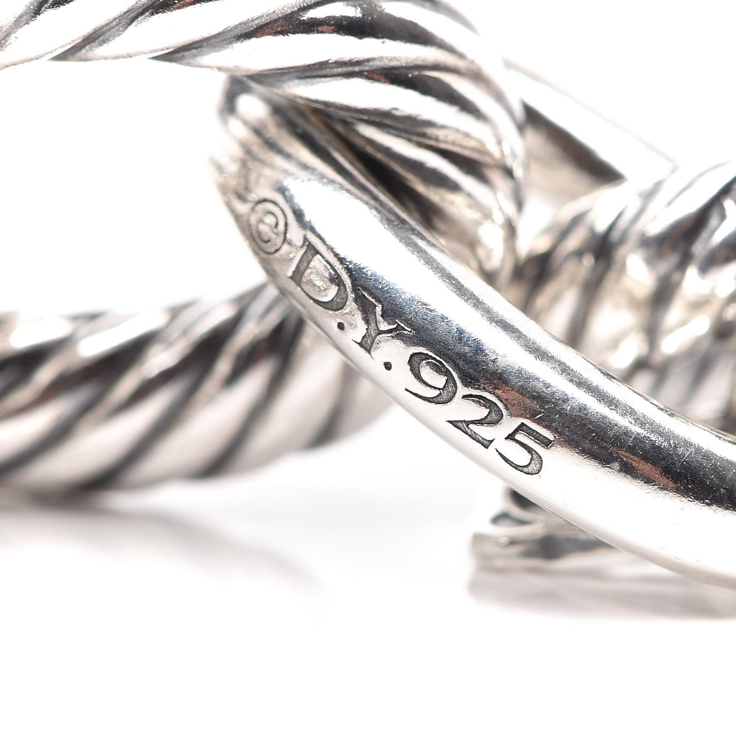 David Yurman Sterling Silver 17mm Extra Large Oval Link Bracelet 6 of 6