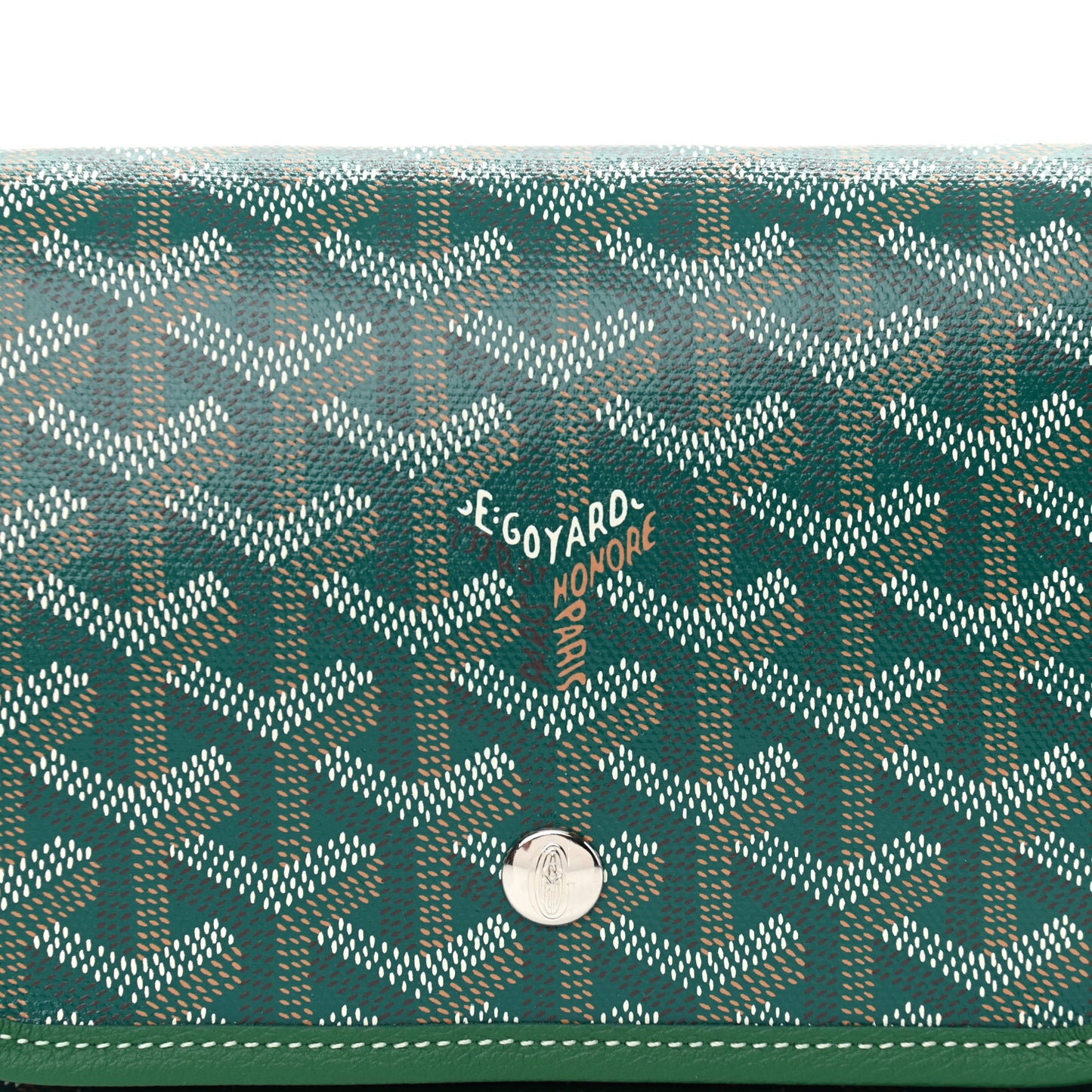 Goyardine Plumet Wallet Clutch Green