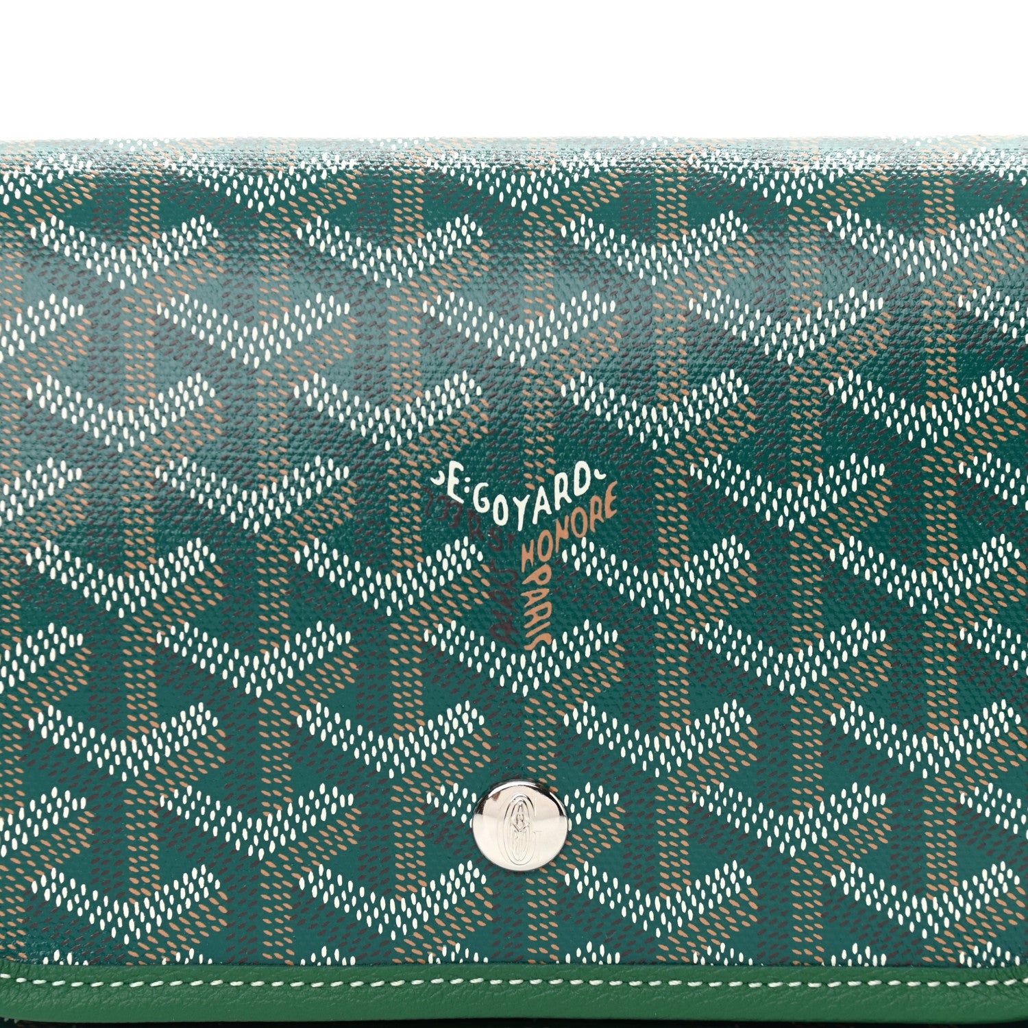 Goyard Goyardine Plumet Wallet Clutch Green 9 of 11