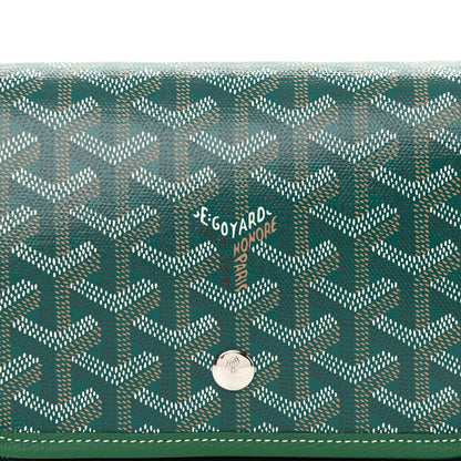 Goyard Goyardine Plumet Wallet Clutch Green 9 of 11