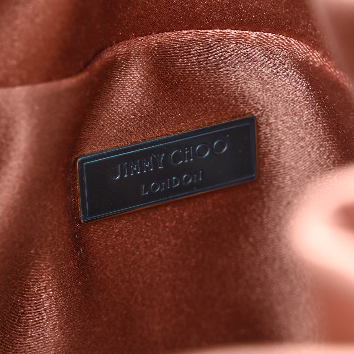 Jimmy Choo Satin Crystal Embellished Top Handle Bon Bon Bag Blush 6 of 12