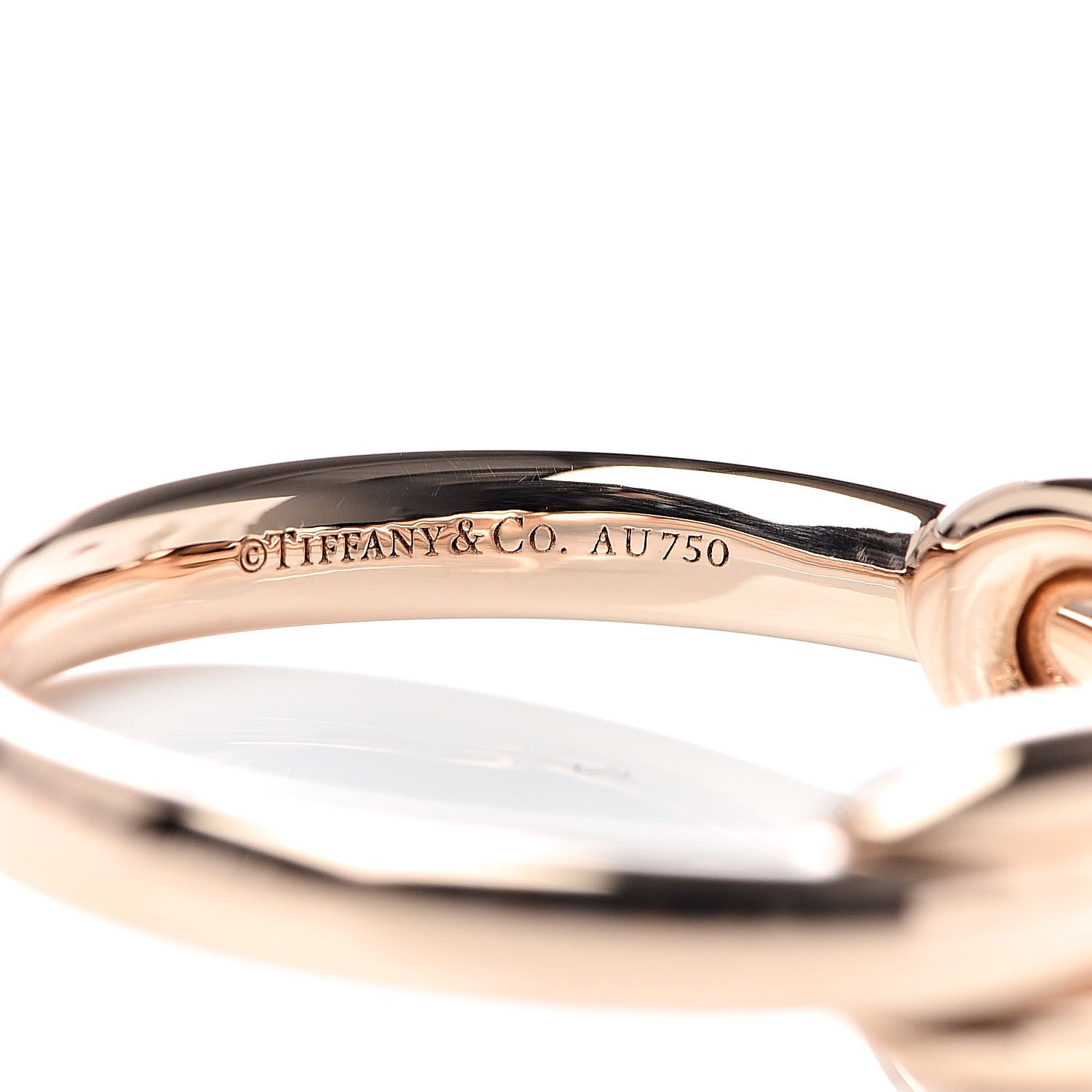 Tiffany 18K Rose Gold Infinity Ring 50 5.25 5 of 6