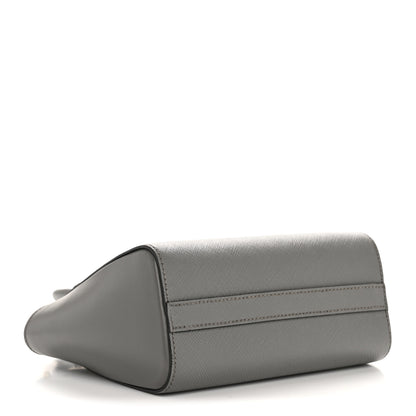 Prada Saffiano Soft Calfskin Mini Zippered Tote Marmo 4 of 16