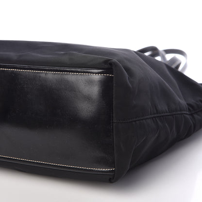 Prada Tessuto Nylon Soft Calf Tote Nero Black 10 of 11