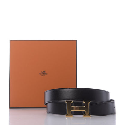 Hermes Box Togo 32mm H Belt 95 Black Etain 7 of 7