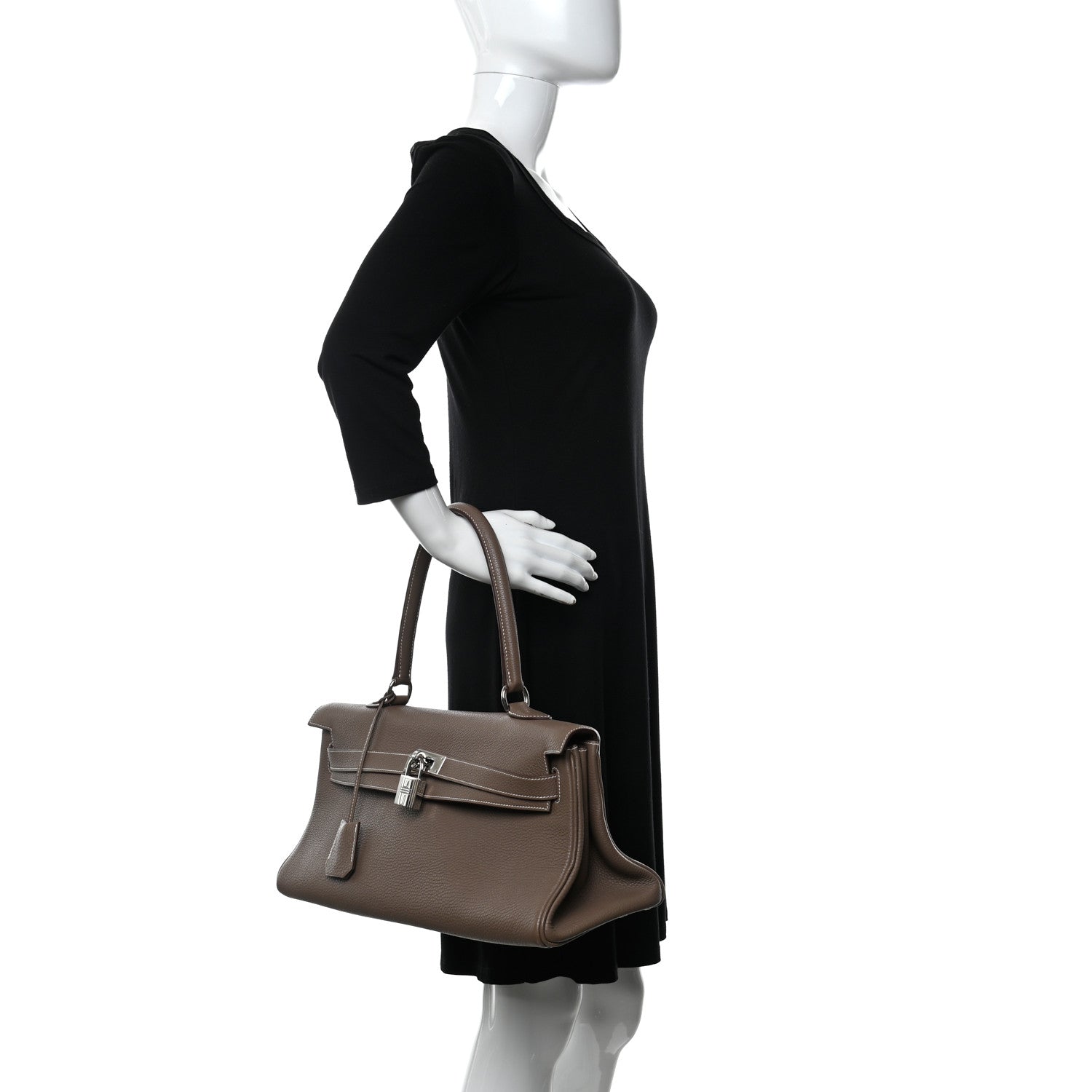 Hermes Togo Shoulder Kelly 40 Etoupe 2 of 10