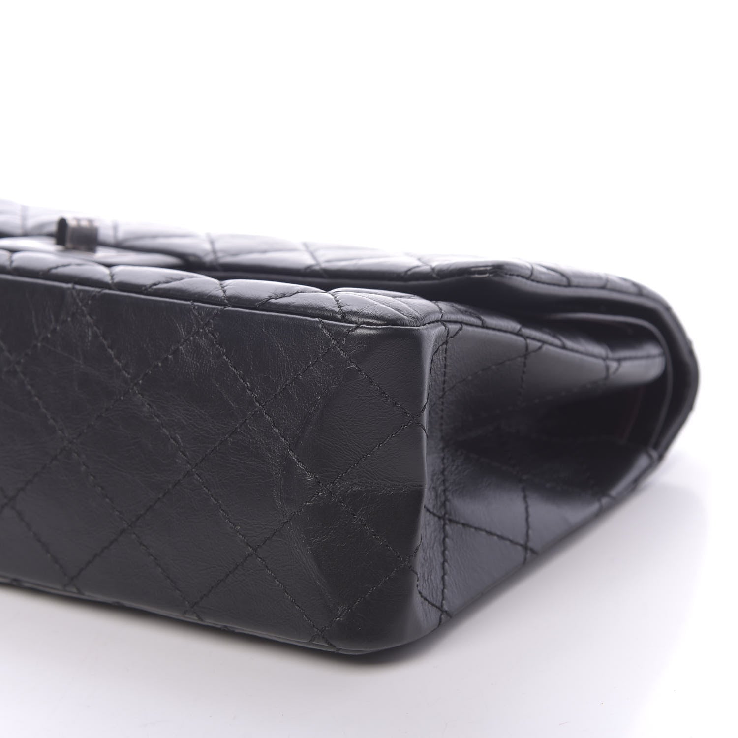 Chanel Aged Calfskin Quilted 2.55 Reissue 226 Flap Black 9 of 10