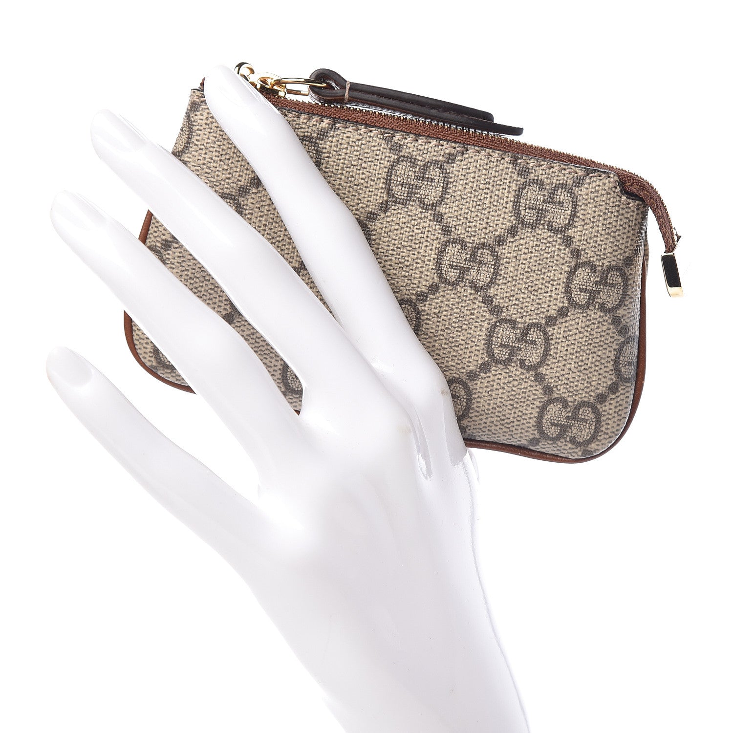 Gucci GG Supreme Monogram Key Case Brown 2 of 8