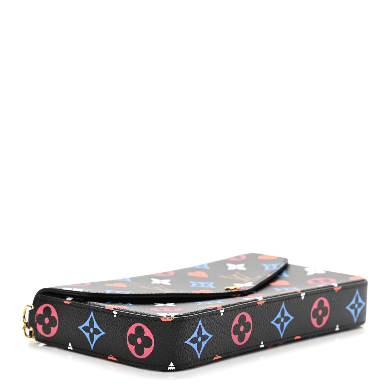 Louis Vuitton Game On Felicie Chain Wallet Black 5 of 13