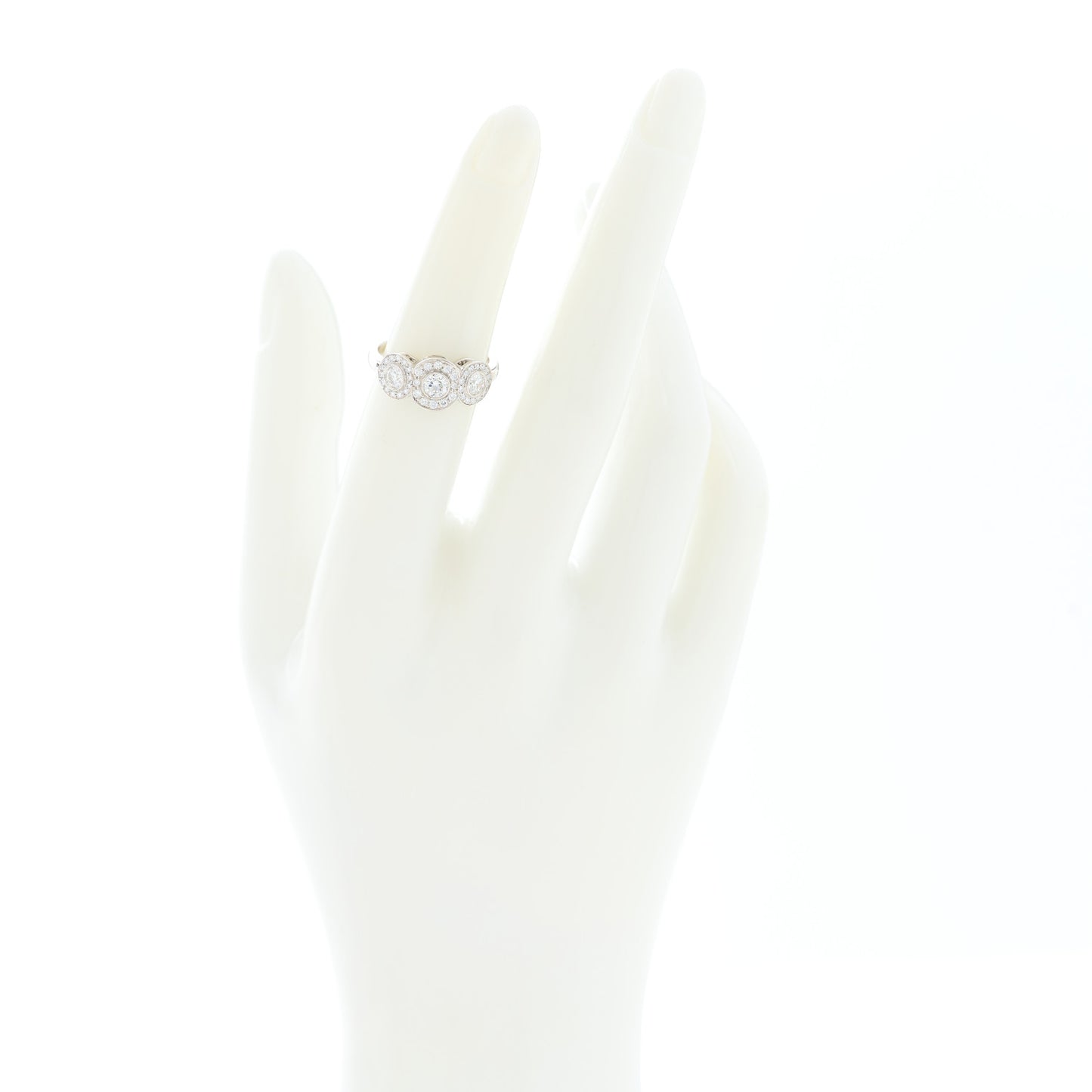 Platinum Diamond Circlet Ring 49 5