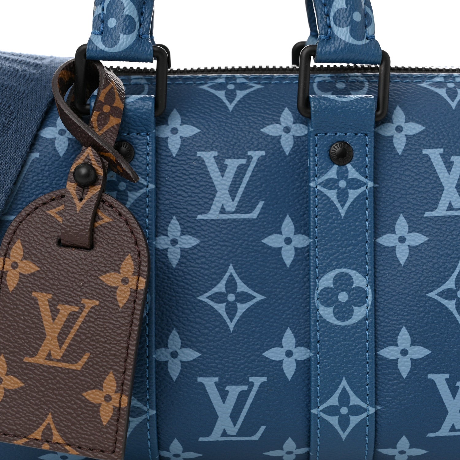 Louis Vuitton Monogram Keepall Bandouliere 25 Atlantic Blue 7 of 9