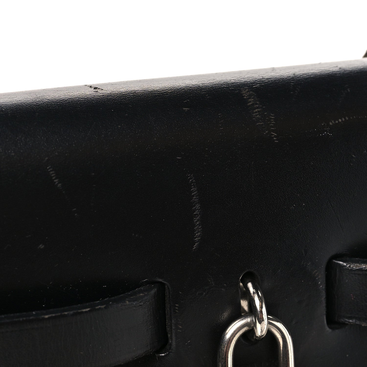Hermes Toile H Berline Vache Hunter Herbag Zip PM 31 Black Ecru 12 of 12