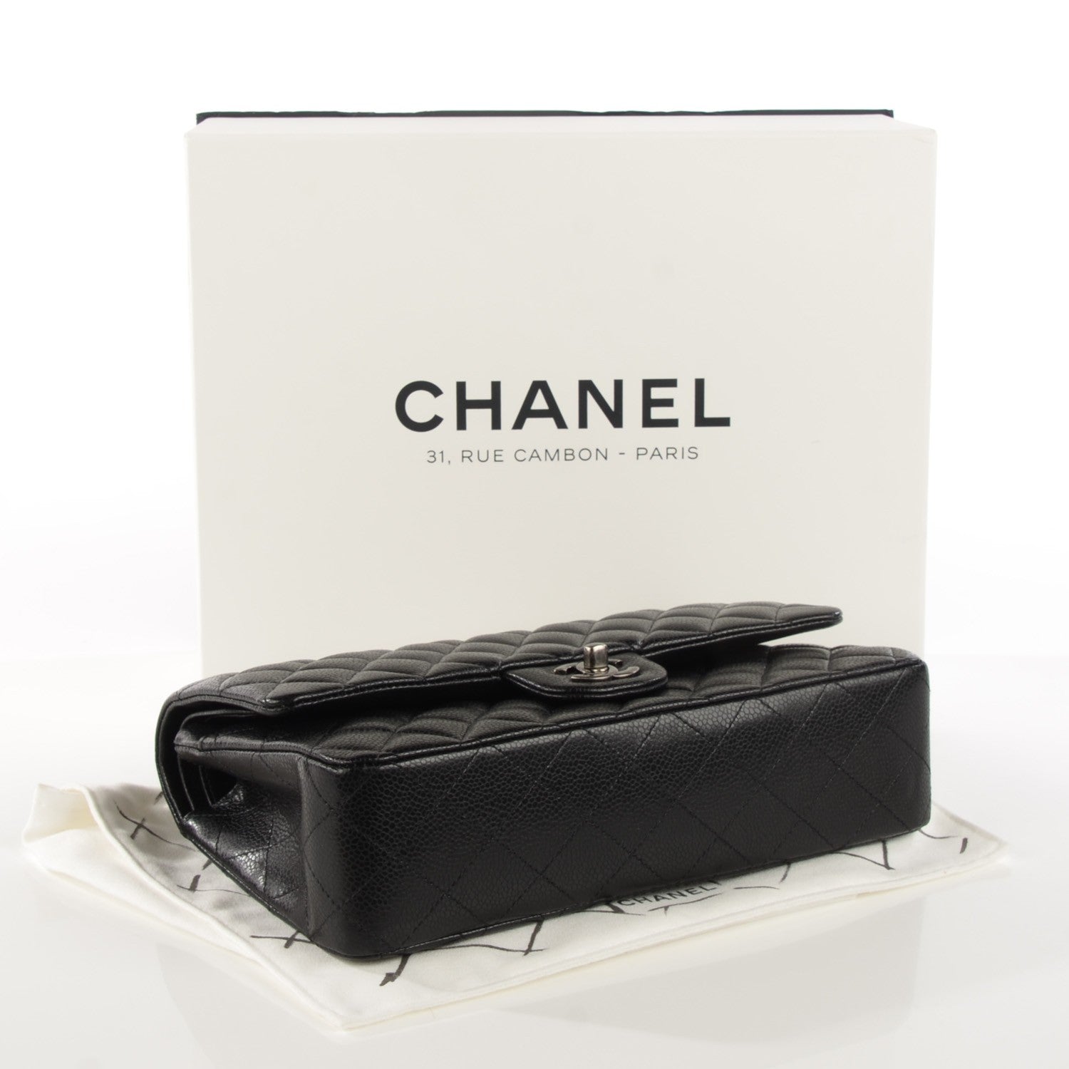 Chanel Caviar Quilted Medium Double Flap Black 4 of 8