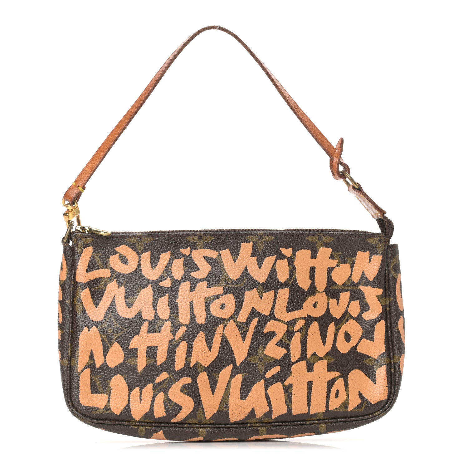Louis Vuitton Monogram Graffiti Pochette Accessories Peach 901724