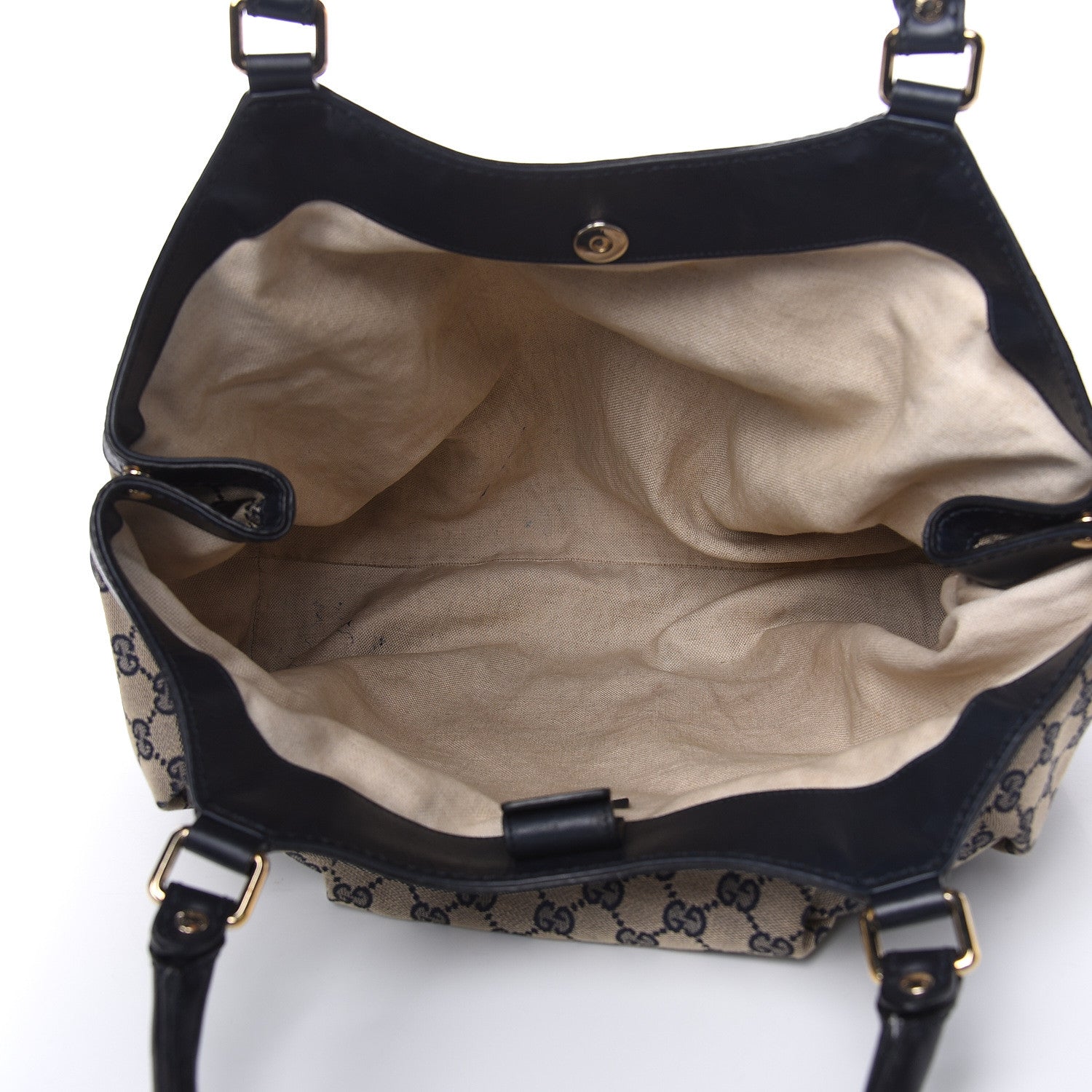 Gucci Monogram Calfskin Large Sukey Tote Beige Blue 5 of 18