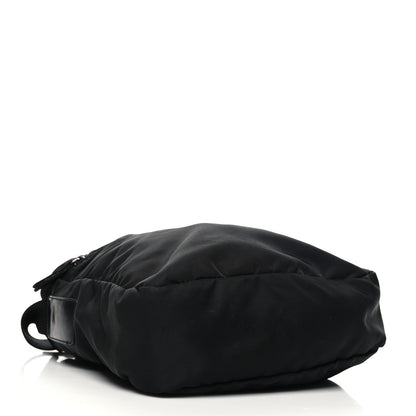 Prada Nylon Flat Messenger Bag Black 4 of 10