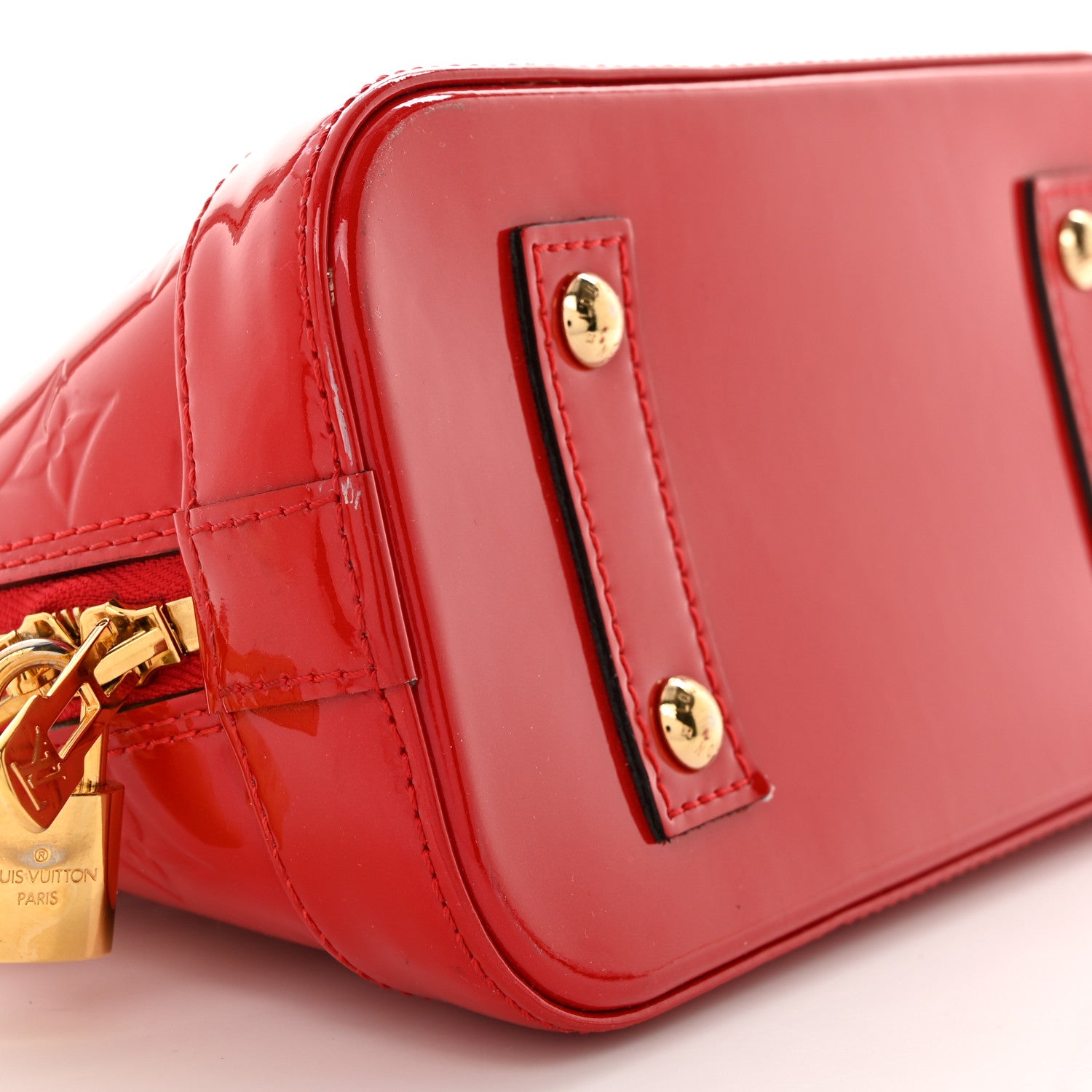 Louis Vuitton Vernis Alma BB Cherry 10 of 13