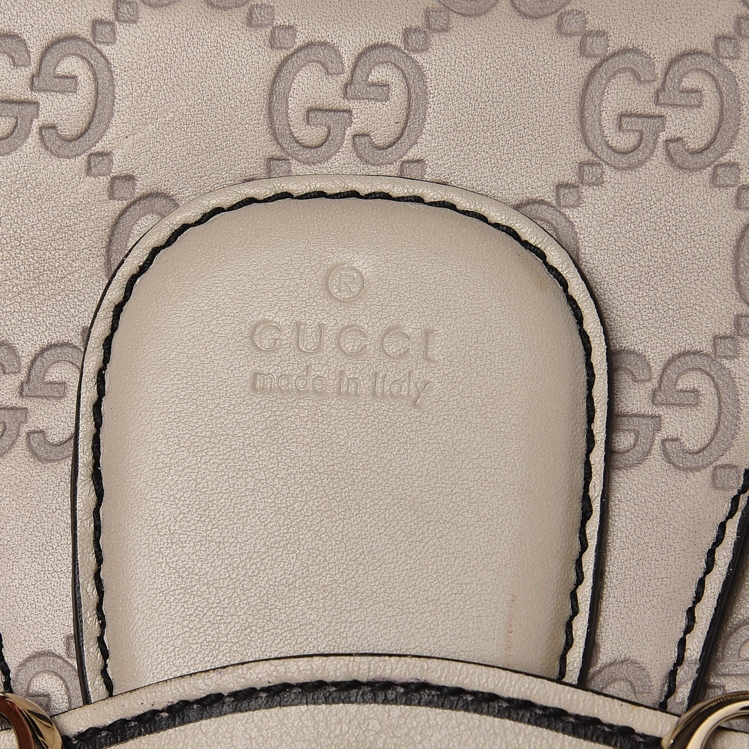 Gucci Guccissima Signature Medium Emily Shoulder Bag Mystic White 10 of 10