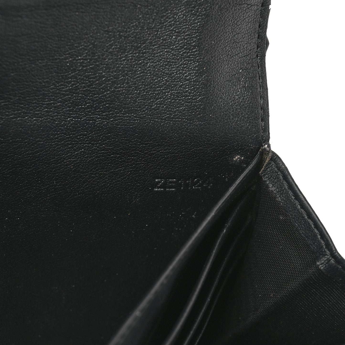 Textured Coated Canvas Magnolia and Moth Flap Wallet Black