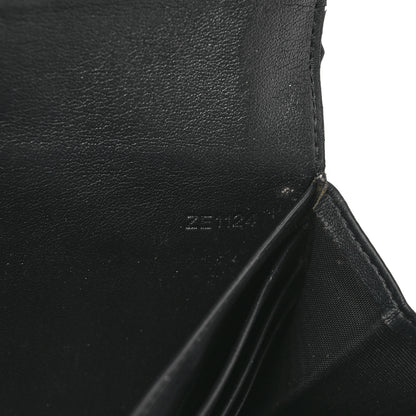 Givenchy Textured Coated Canvas Magnolia and Moth Flap Wallet Black 6 of 13